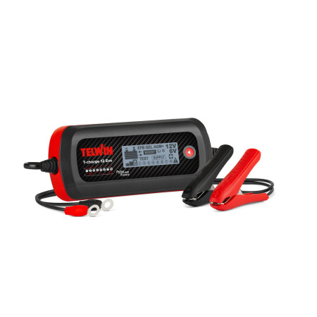 Caricabatterie Telwin T-CHARGE 12 EVO 6/12V 807850 multifunzione con LCD IP65