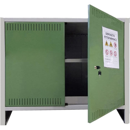 ARMADIO DEPOSITO FITOFARMACI PRATIKO 2 ante - cm 100 x 40 x h 80 basso