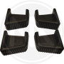 Set 4pz. 2dx-2sx PIEDINI PER SCALA ACCIAIO telescopica maurer