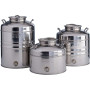 SANSONE Fusto per Olio Alimentare 10 Litri in Acciaio Inox Aggraffato Piccolo Formato