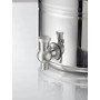 SANSONE Contenitore 5L "Il Gioiello" Acciaio Inox AISI 304 con Rubinetto e Stand per Cucina
