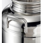 SANSONE Contenitore 5L "Il Gioiello" Acciaio Inox AISI 304 con Rubinetto e Stand per Cucina