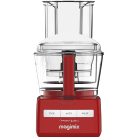 MAGIMIX 3200 XL Rosso Robot da Cucina + Spremiagrumi Kit Completo 3 Ciotole 650W