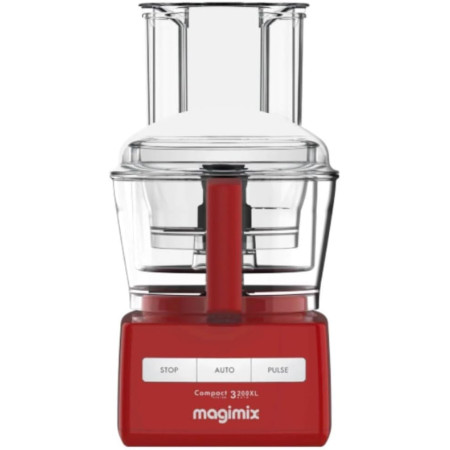 MAGIMIX 3200 XL Rosso Robot da Cucina + Spremiagrumi Kit Completo 3 Ciotole 650W