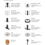 MAGIMIX 3200 XL Nero Robot da Cucina + Spremiagrumi 3 Ciotole 650W Bocca Larga