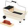 Raimondi Vaschetta Strizzaspugna PULIRAPID - Plastica Antiurto 20 Lt - Frattazzo Spugna Sweepex - MADE IN ITALY