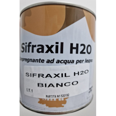 Impregnante Legno SIFRAXIL H2O BIANCO | Base Acqua | 1 Litro | Protettivo Non Filmogeno