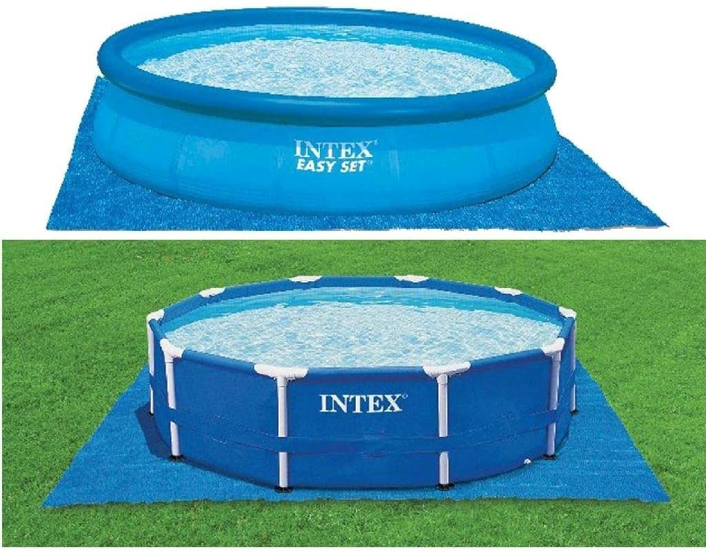 Intex 58932 Easy-Frame Tappetino Base per Piscine, Blu, 472 x 472 cm