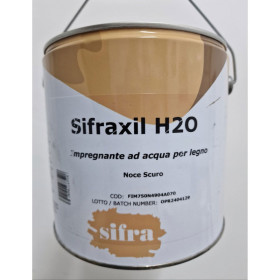 Impregnante Legno SIFRAXIL H2O NOCE SCURO | Base Acqua | 0.750 LT | Protezione Esterna/Interna