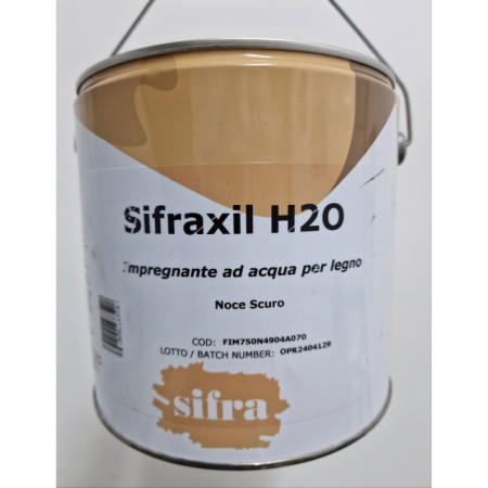 Impregnante Legno SIFRAXIL H2O NOCE SCURO | Base Acqua | 0.750 LT | Protezione Esterna/Interna