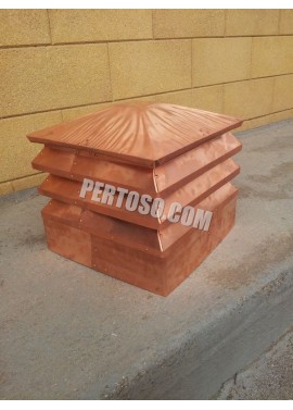 FUMAIOLO 32X47 RAME ROSSA ASPIRAFUMO COMIGNOLO SICURELLO