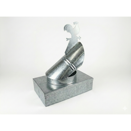 FUMAIOLO ZINCATO 32X37CM ASPIRAFUMO COMIGNOLO GALLETTO GALLO BY PERFETTO - MADE IN ITALY