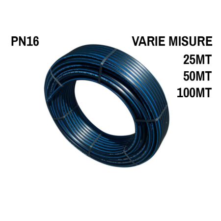 Tubo Irrigazione PN16 Ø20 Polietilene Alta Pressione PE100