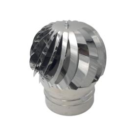 Comignolo Girevole Maschio Radiante ø220 ASPIROTEC INOX Base TONDA CIRCOLARE | Aspirafumo Rotante Eolico