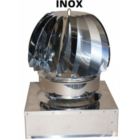 Comignolo Aspirafumo Girevole 37x37 ASPIROTEC INOX | Base QUADRA | Acciaio Inossidabile | Rotante Anti-Ritorno