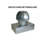 Comignolo Aspirafumo Girevole 32X42 ASPIROTEC ZINCATO | Base RETTANGOLARE | Aspirafumo Rotante Anti-Ritorno