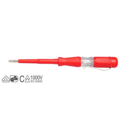 Intercable/Fumasi AV6104 Cacciavite Cercafase Professionale 3x65 mm Lama 0,4 mm 140 mm
