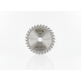 Lama Sega Circolare Stella Bianca Hartex HWP per Legno - Ø 125 mm - Z30 - Foro 20 mm