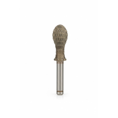Fresa Rotativa Fig. 13 Stella Bianca a Fiamma in HSS Metallo Duro - Ø 12 mm - Gambo 6 mm
