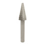 Fresa Rotativa Fig. 1 Stella Bianca Conica in Metallo Duro  - Ø 6 mm - Gambo 6 mm