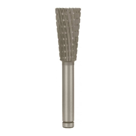 Fresa Rotativa Fig. 39 Stella Bianca Tronco-Conica in Metallo Duro - Ø 15 mm - Gambo 6 mm