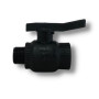 Valvola filettata MF ø 1" compatta in polietilene con sfera inox