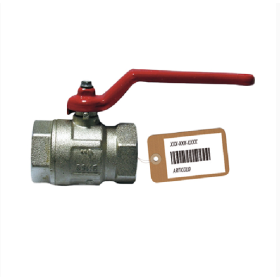 VALVOLA A SFERA OTTONE FF CON LEVA ROSSA 3/8" DIANFLEX