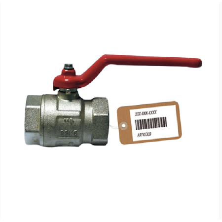 VALVOLA A SFERA OTTONE FF CON LEVA ROSSA 1" 1/2 DIANFLEX