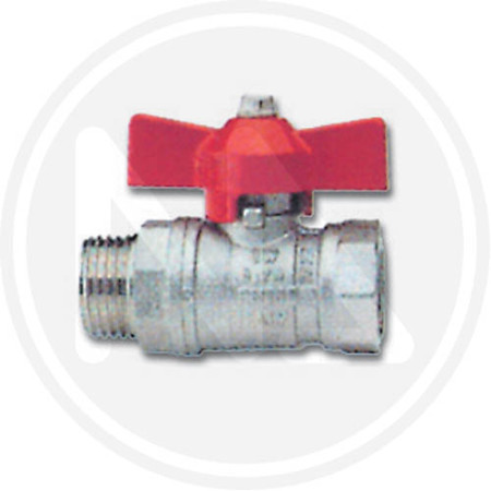 VALVOLA A SFERA CON FARFALLA M-F 1/2"