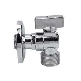 RUBINETTO PER LAVATRICE CON ROSONE A SFERA C/VALVOLA DI NON RITORNO 1/2 x 3/4 DIANFLEX