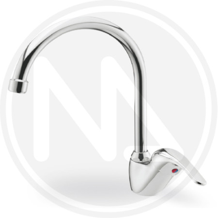 RUBINETTO MISCELATORE LAVELLO CUCINA A CIGNO "ONDA" maurer 53032