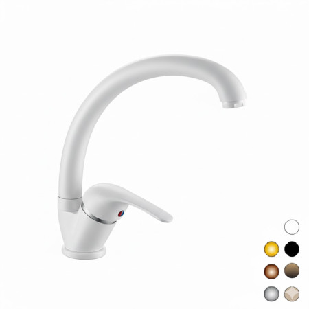 MISCELATORE LAVELLO CANNA ALTA  COLORE BIANCO - DIANF