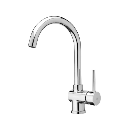 MISCELATORE LAVELLO MONOFORO CANNA ORIENTABILE STICK Cromo - DIANF