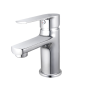 Rubinetto Miscelatore Monocomando Lavabo Margot Cromo con Piletta Salterello DIANF