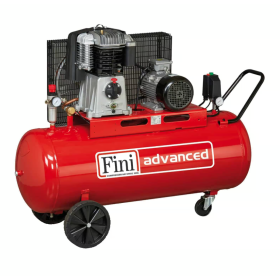 Compressore  a cinghia  Aria 270L Trifase 4Hp Bistadio BK114-270-4 Professionale Cilindri Ghisa