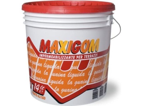 Maxigom LAIV Grigio Guaina Liquida Impermeabilizzante Pedonabile 13Lt Terrazzi