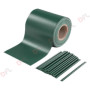 Fascia Frangivista PVC Verde 19cm x 35mt Copertura Recinzioni Balconi + 25 Clips