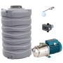 KIT Serbatoio 1000L Acqua Potabile + Pompa Calpeda MXPM405 1,5HP + Idromat