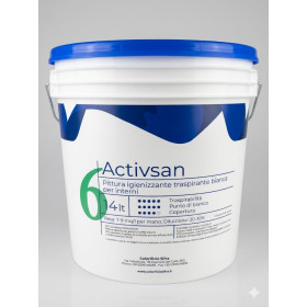 Pittura Igienizzante Interni Activsan Sifra 14Lt Bianca Traspirante Antimuffa