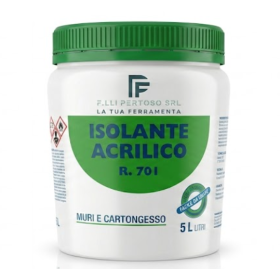 Isolante Acrilico 701 Sifra 5Lt Fissativo Consolidante Pareti Interni Esterni