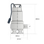 Speroni Pompa Sommersa Acciaio Inox SVX1100 1100W Svuotamento Pozzi Neri Acque Sporche