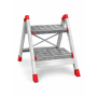 SGP02 Faraone Sgabello Professionale in Alluminio 2 Gradini – Portata 150 Kg Certificato EN 14183