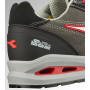 Scarpe Antinfortunistiche Diadora Utility Run A.Box Low S3S FO SR ESD Grigio Asfalto Argento Rosso con Puntale Alluminio