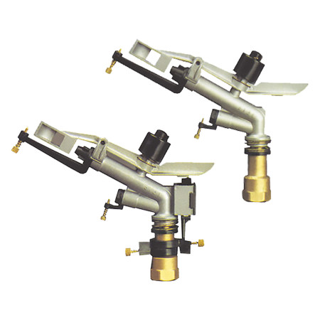 Sime Ibis Irrigatore Metallico a Settore 1" F – Gittata 17-23 mt – Kit 3 Ugelli Incluso