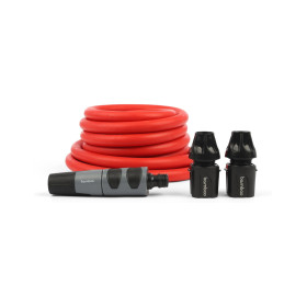 RR Italia Tubo Estensibile Bamboo da 10 a 30 Metri – Kit Completo Rosso con Lancia e Raccordi