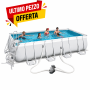 Trasimeno Piscina Rettangolare Fuori Terra 549x274x122 cm – Kit Completo con Pompa e Accessori
