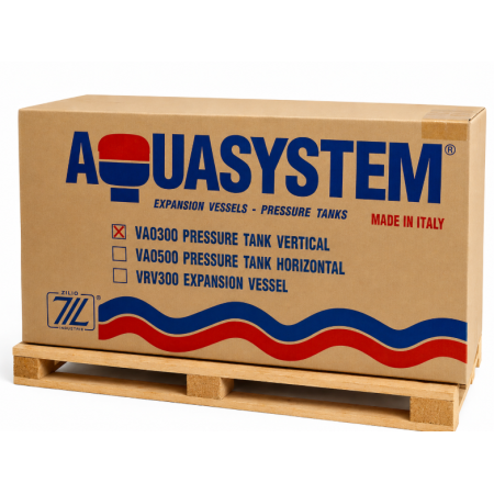 VAO300 Vaso di Espansione Autoclave Orizzontale 300 Litri – Membrana Intercambiabile