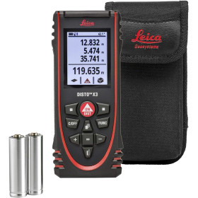 Leica DISTO X3 Misuratore Laser Professionale 150m – Display Rotante e Bluetooth