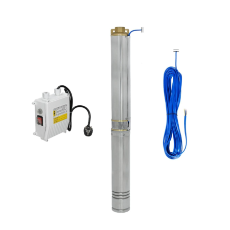 Elettropompa Sommersa da 3 Pollici AQ3-1831 2 HP (1.5 kW) – Completa di Motore e Quadro