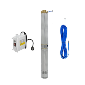 Elettropompa Sommersa da 3 Pollici AQ3-1027 1 HP (0.75 kW) – Completa di Motore e Quadro